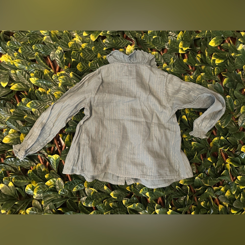 Marlot Girl’s Gray Button-Up Dress Size 4 years - Picture 4 of 6
